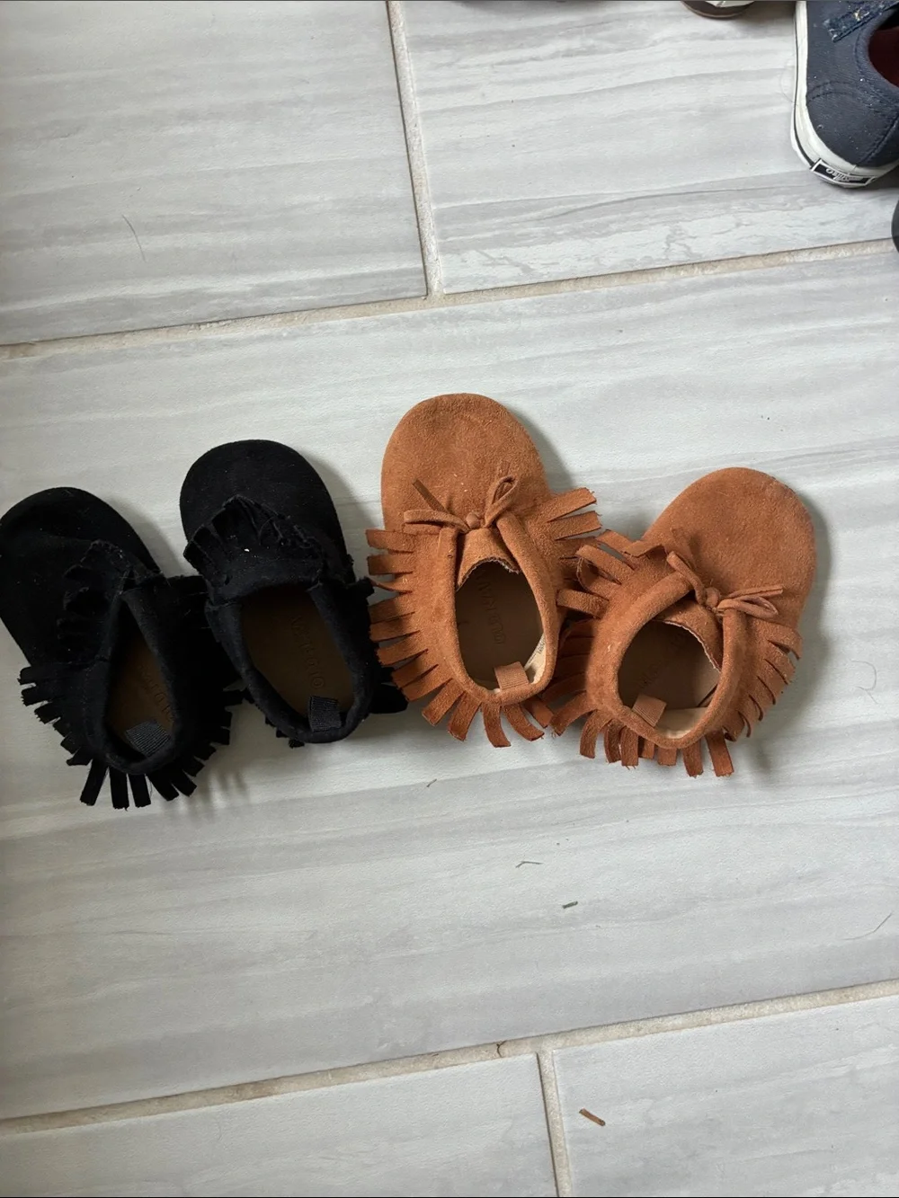 Baby Girl Fringe Moccasins